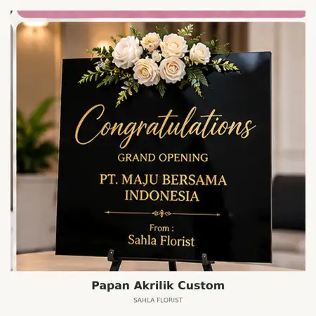 Papan Bunga Akrilik Kepulauan Mentawai